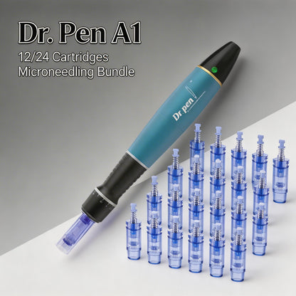 Dr. Pen A1 Dynamic Precision, 12/24 Cartridges Microneedling Bundle